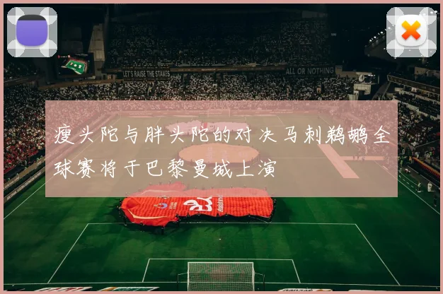 瘦头陀与胖头陀的对决马刺鹈鹕全球赛将于巴黎曼城上演